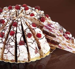 Raspberries And Chocolate Sofficiona Cake